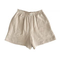 Casual Newly 100% Cotton Gauze Muslin Women'S Summer Shorts Elastic High Waist Wide Leg Sport Beach Shorts With Pockets 2025