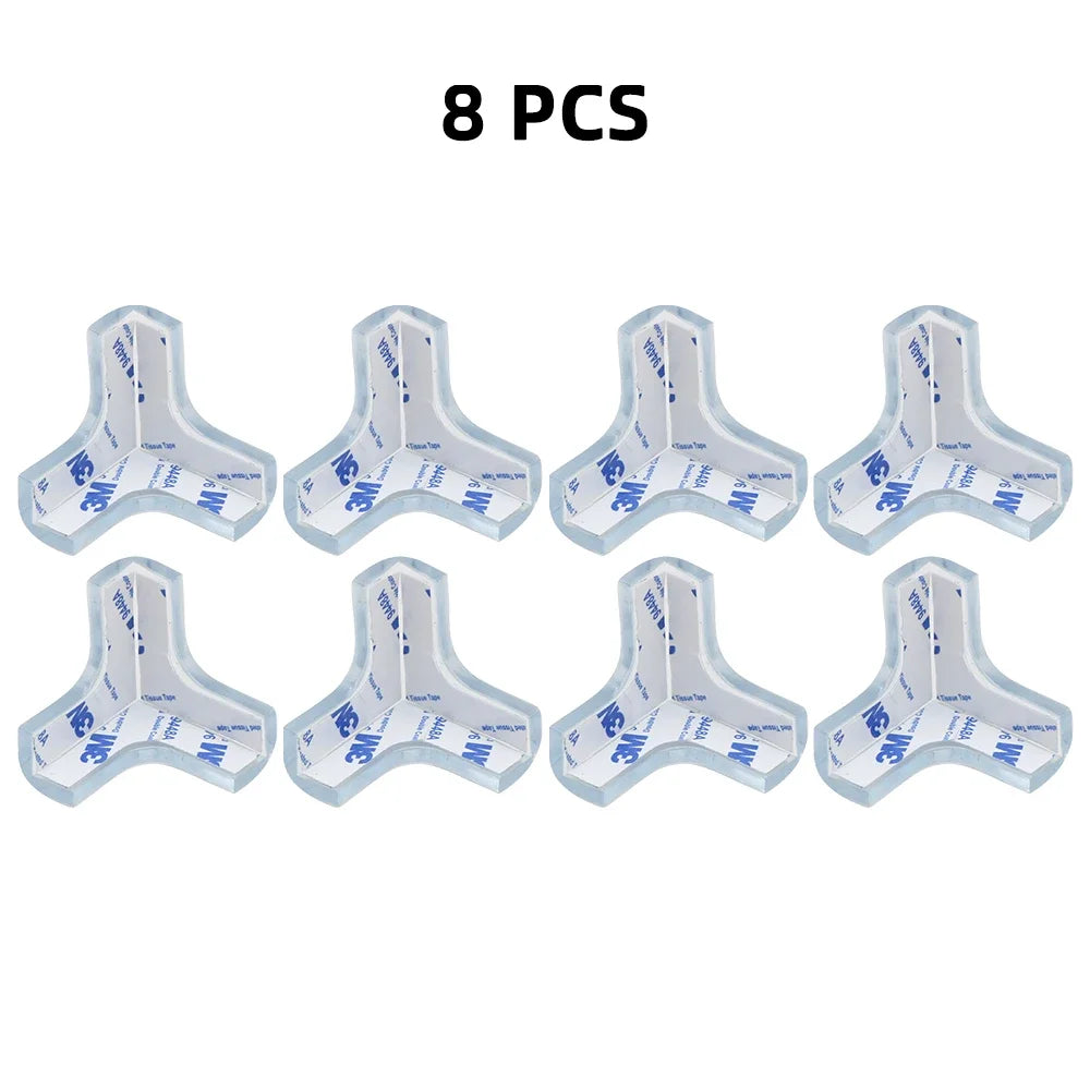 Baby Safety Silicone Table Corner Protector Furniture Edge Protection Cover Transparent Children Anti Collision Edge Guards